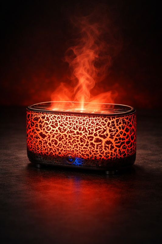 Volcano Air Humidifier — Relaxing Flame Mist for Better Sleep & Mood